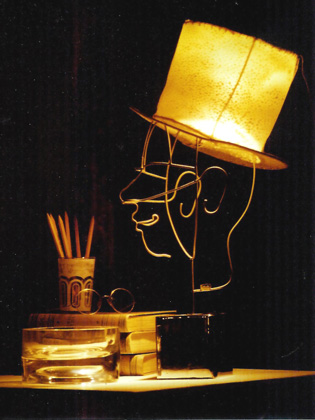 Lampe / sculpture de Luis Gueilburt
